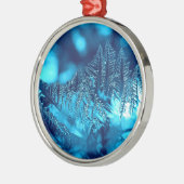 Blaueisfotografie 2 ornament aus metall (Links)