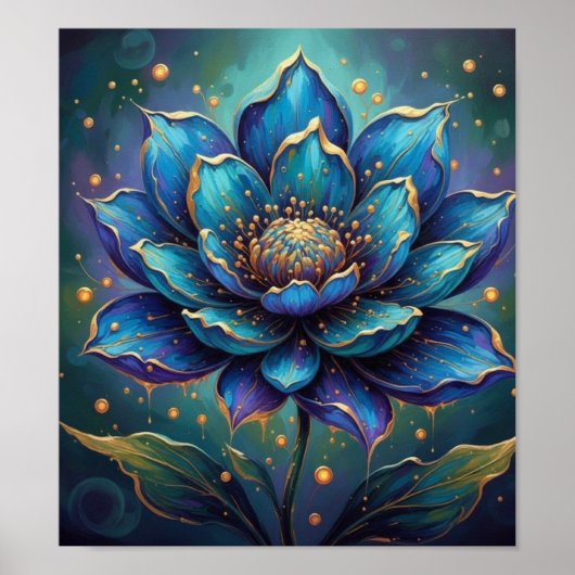 BlaueLotosblume Poster (Vorne)