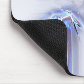 Blauen, duftenden Flecken, silberfarben oder wässr Mousepad (Ecke)
