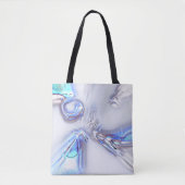 Blauen, duftenden Flecken, silberfarben oder wässr Tasche (Vorderseite)