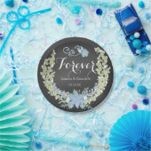 Blauen Glocken für Hochzeitspapier-Teller Pappteller (Party)