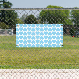 Blauen Herzen Muster, Romantisch, Liebe Banner
