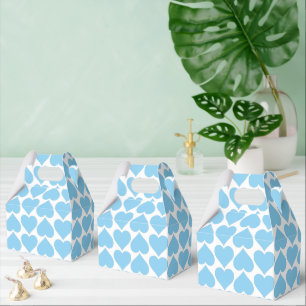 Blauen Herzen Muster, Romantisch, Liebe Geschenkschachtel