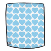 Blauen Herzen Muster, Romantisch, Liebe Rucksack (Abnehmbare Front)
