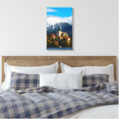 Blauen See im Herbst Leinwanddruck (Insitu (Schlafzimmer))