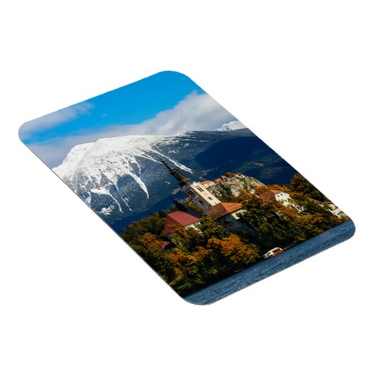 Blauen See im Herbst Magnet (Rechte Seite)