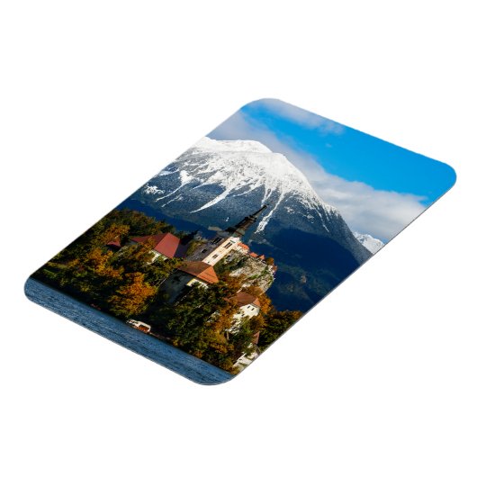 Blauen See im Herbst Magnet (Linke Seite)