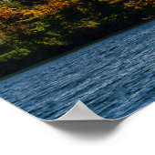 Blauen See im Herbst Poster (Ecke)