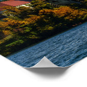Blauen See im Herbst Poster (Ecke)