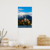 Blauen See im Herbst Poster (Küche)