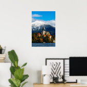 Blauen See im Herbst Poster (Heimbüro)