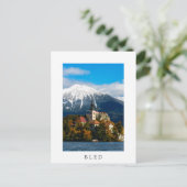 Blauen See im Herbst Postkarte (Stehend Vorderseite)