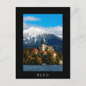 Blauen See im Herbst Postkarte (Vorderseite)