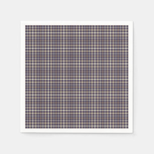 Blauen u. der Beige Nr. 69 des Tartan-kariertes Serviette