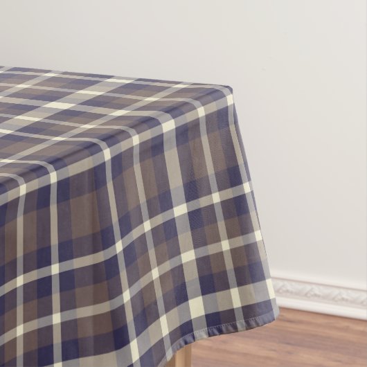 Blauen u. der Beige Nr. 69 des Tartan-kariertes Tischdecke (Beispiel)