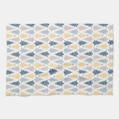 BLAUEN- UND GELBE-CHRISTMAS-BÄUME GESCHIRRTUCH (Horizontal)