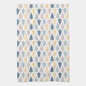 BLAUEN- UND GELBE-CHRISTMAS-BÄUME GESCHIRRTUCH (Vertikal)