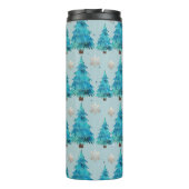 BLAUEN- UND GRÜNE KRISTMAS-BÄUME THERMOSBECHER (Rückseite)