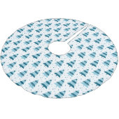 BLAUEN- UND WEISSSTÄMME POLYESTER WEIHNACHTSBAUMDECKE (Schrägansicht)