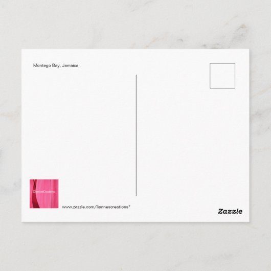 BLAUENSCHIRME IN JAMAIKA POSTKARTE (Rückseite)