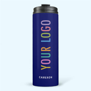 Blauer 12 oz Thermal Tumbler mit individuellem Fir Thermosbecher