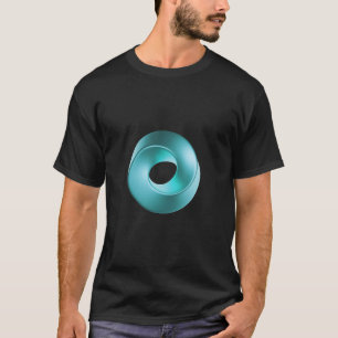 Blauer 3D-Mobilestrip T-Shirt
