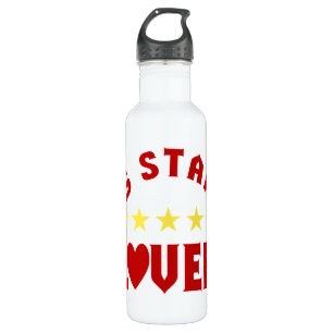 Blauer 5-Sterne-Liebhaber Trinkflasche