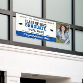 Blauer Abschluss-Banner für 2021 Banner (Äußeres Gebäude)