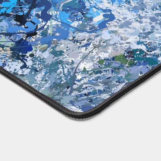 Blauer Abstraction Schreibtischunterlage (Ecke)