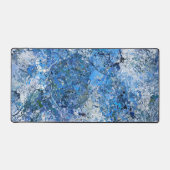 Blauer Abstraction Schreibtischunterlage (Vorderseite)