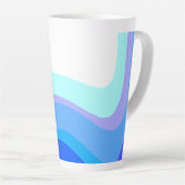 Blauer Abstrakter 1112 Milchtasse (Rechte Ecke)