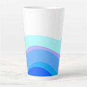Blauer Abstrakter 1112 Milchtasse (Vorderseite)