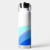 Blauer Abstrakter 1112 Trinkflasche (Vorderseite)