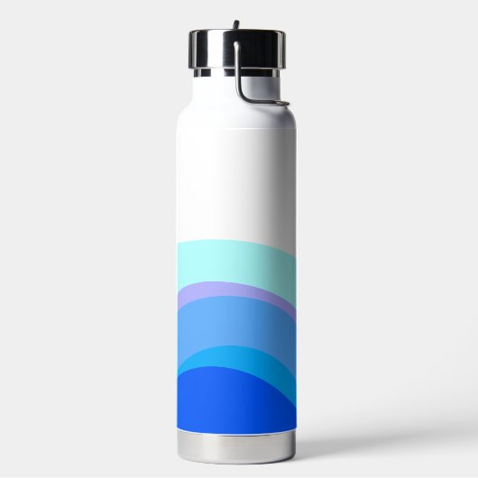 Blauer Abstrakter 1112 Trinkflasche (Links)