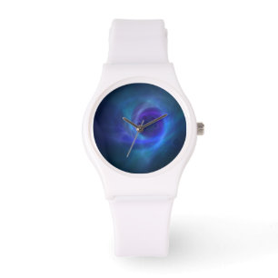 Blauer Abstrakter Armbanduhr