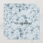 Blauer Abstrakter Babydusche Einladung (Vorne/Hinten)