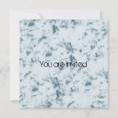 Blauer Abstrakter Babydusche Einladung (Vorderseite)