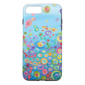 Blauer abstrakter bunter Telefonkasten Case-Mate iPhone Hülle (Rückseite)