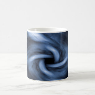 Blauer abstrakter Drehtunnel Kaffeetasse