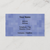 Blauer abstrakter Entwurf Visitenkarte (Rückseite)