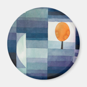 Blauer Abstrakter Herbst Paul Klee Wasserfarbe Magnet