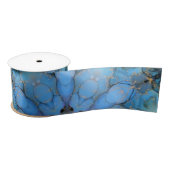 blauer abstrakter Hintergrund Satinband (Spule)