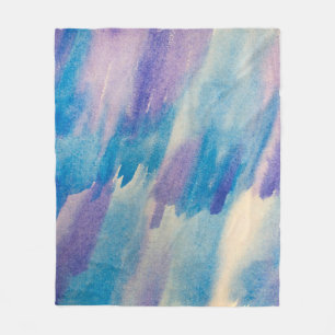 Blauer abstrakter Hintergrundabstrakt, aqua, kunst Fleecedecke