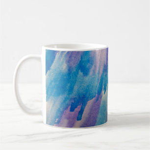 Blauer abstrakter Hintergrundabstrakt, aqua, kunst Kaffeetasse