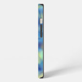 Blauer Abstrakter iPhone Hülle (Linke Seite)