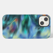Blauer Abstrakter iPhone Hülle (Rückseite (Horizontal))