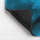 Blauer abstrakter polygoner Hintergrund Mousepad (Ecke)