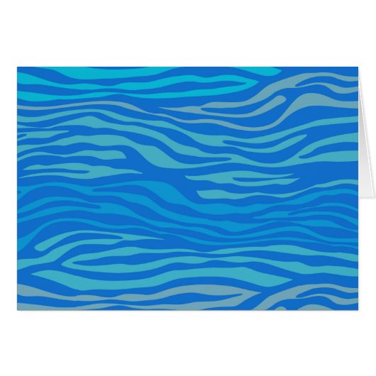 Blauer Abstrakter Zebrastreifen (Vorderseite (Horizontal))
