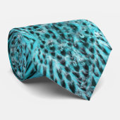 Blauer Absturz - cooles Federdesign Krawatte (Gerollt)