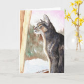 Blauer Abyssinier "WinterSun" Karte (Gelbe Blume)